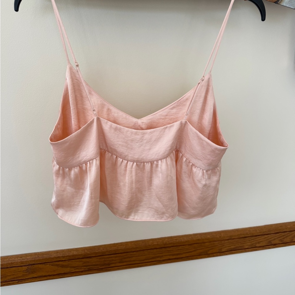 Aritzia Wilfred color pink Lover Satin Camisole - Picture 5 of 6